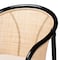 Baxton Studio Miranda Modern Bohemian Two-Tone Black and Natural Brown Rattan 2-Piece Dining Chair Set 233-2PC-13232-ZORO - alternate 8